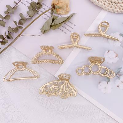 China New Fashion Spring Summer Mini Korean Clip Metal Butterfly Hollow Hair Claws Small for sale