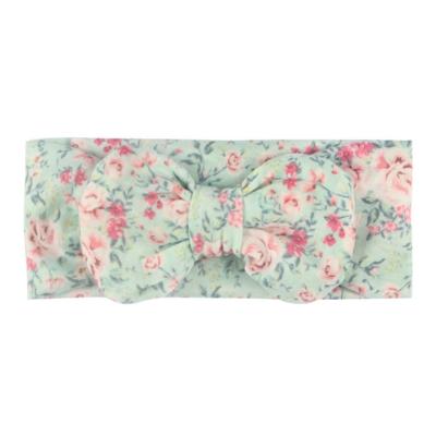 China 6 Colors Bow Floral Head Wrap Flower Fabric Baby Adjustable Elastic Headbands Eco - Friendly for sale