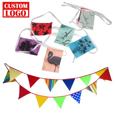 China All Promotional Custom Decoration With Colorful Factory Direct Sale String Flag for sale