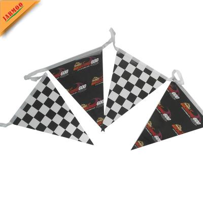 China Wholesale Various Design Triangle Logo Printed Event Display Pennant Backstroke Hanging Bumbling Flags for sale