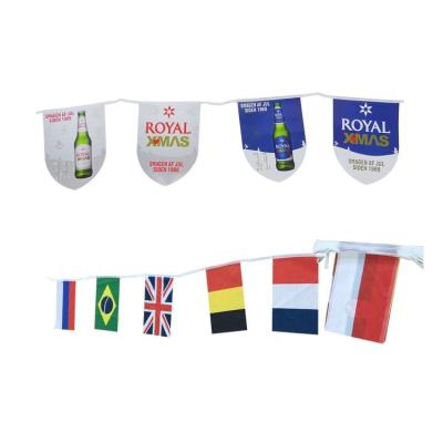 China Hanging Custom Do Decorative String Party Bunting Promotional String Flag With Custom Design for sale