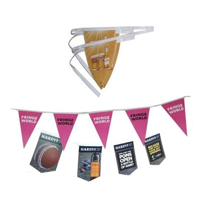 China Wedding Party Decorative Advertising Hanging Flags Supplier Triangle Bunting Flag for sale