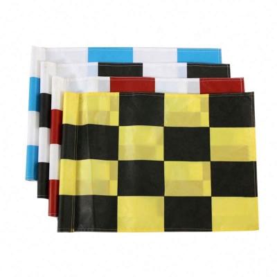 China Flag On The Golf Course For Direction Or For Golf Club Advertising Factory Direct Sale Customized Plastic Golf Flags Tube Golf Flag With Design for sale