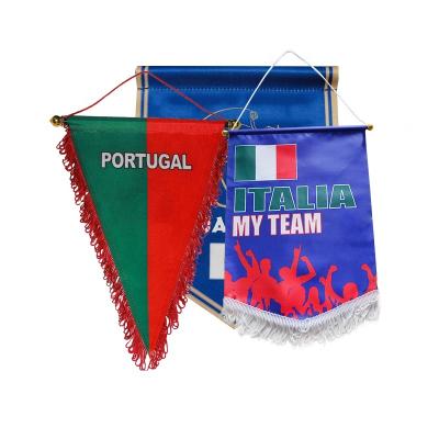 China Custom Polyester Flag Soccer Team Pennant for sale