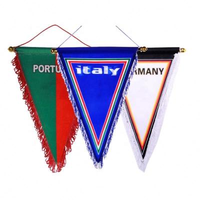 China Manufacturer Custom Sports Soccer Club Flag Club Pennants Hanging Decorative Flag for sale