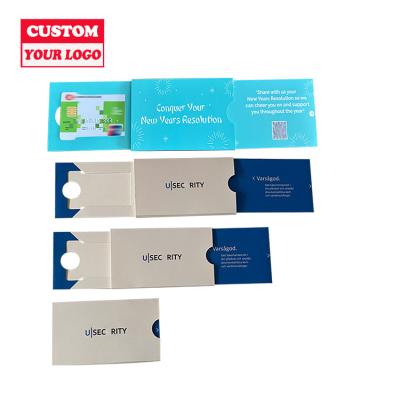 China Hot Sale Biodegradable Customized Logo Credit Card Box Gift Boxes For Credit Card for sale