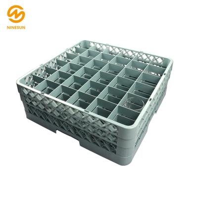 China Sustainable Practical PP Plastic Tumbler Cup Holder Storage Frame 36 Glass Partitions for sale