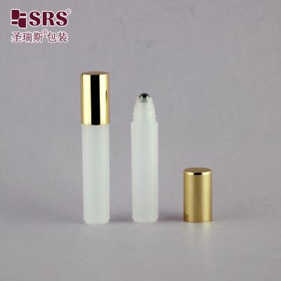 Cina 3 ml Cosmetici vuoti di fabbrica Roller Steel Ball Eye Serum Sample Bottle Plastic in vendita