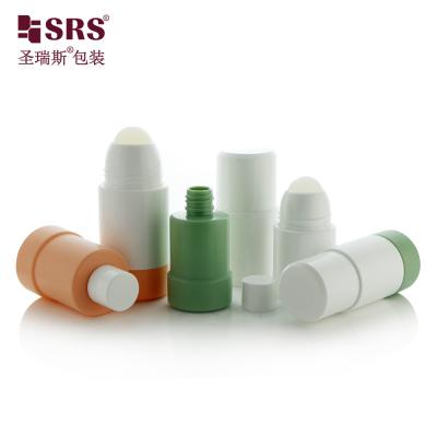 China 50ML 75ML Empty Cosmetic PP PCR Replaceable Refillable Gel Roller Ball Deodorant Bottle for sale