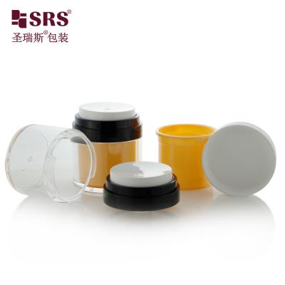 China 15ml 30ml 50ml Empty Acrylic Cosmetic Replaceable Container Airless Jar Cream for sale