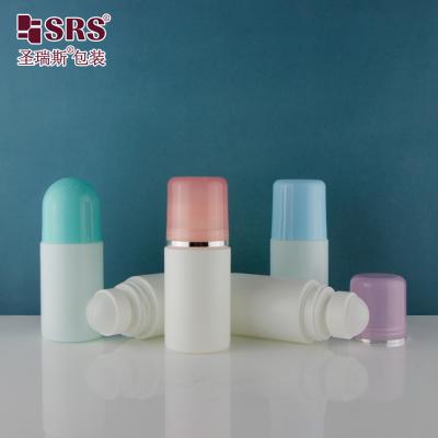 China 2 oz Round Matte PP PCR Antiperspirant Gel Plastic Roll On Customization Deodorant Roller Bottle for sale