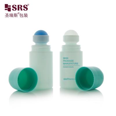 China 60ml Plastic Empty Cosmetic Packaging Skincare Deodorant Gel PP Roll On Bottle for sale