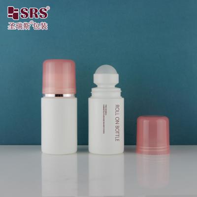 China 60ml 2 oz PP PCR Plastic Customization Color Recycled Roller Gel Bottle Empty Roll On Deodorant Bottles for sale