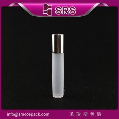 China Shengruisi packaging RPA-12ml plastic roll on bottle with aluminum cap for sale