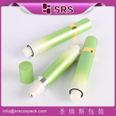 China Shengruisi packaging SY-10ml plastic airless press roll on bottle with metal ball for sale