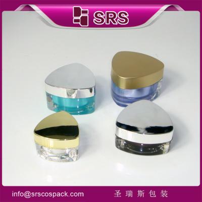 China Forma triangular novo estilo J080 10ml 15ml 30ml 50ml frasco de plástico transparente à venda