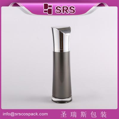 Chine SRS Chine fournisseur de luxe vide noir produits de soins de la peau conteneur bouteille de lotion acrylique à vendre