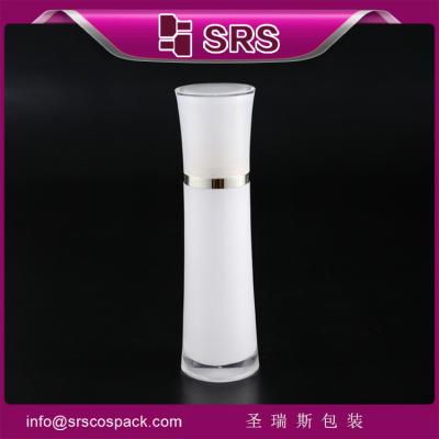 China SRS acrylic skin care cream cosmetic empty packaging with pump luxury plastic packaging for sale