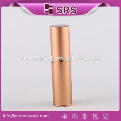 China SRS China fabricante de botellas botella vacía de aluminio de cilindro de loción para cosméticos en venta