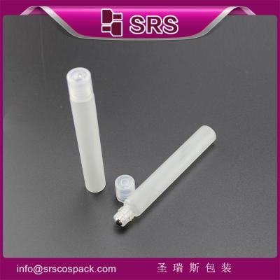 China SRS China supplier frost essential oil empty 10ml glass bottle with roll on sealing type for sale