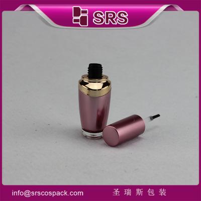 China Shengruisi packaging NP-001 plastic 8ml nail polish bottle with brush cap for sale