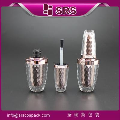 China Shengruisi packaging NP-003 plastic 8ml nail gel bottle with cap and brush for sale