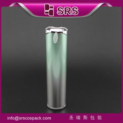 China beauty and new color cylinder lotion bottle with pump empty for sale