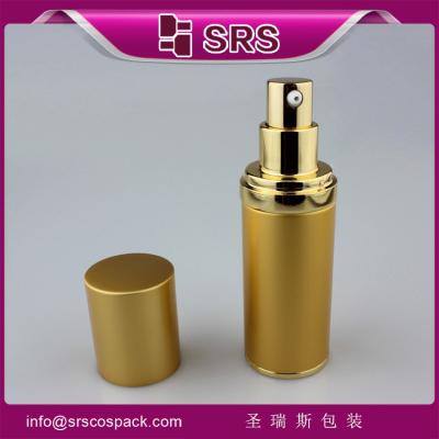 China TA024 15ml 30ml 45ml aluminum airless bottle with dispenser for sale