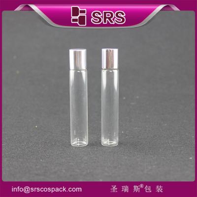 China 8ml glass roll on bottle with metal ball ,essential oil round bottle for sale