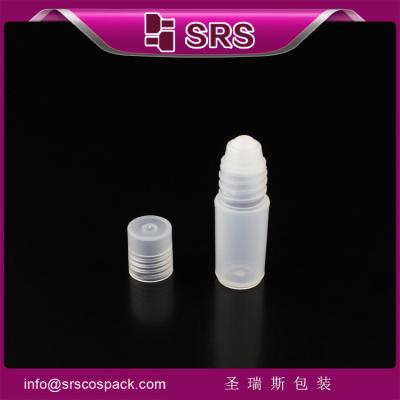 China 3ml mini plastic roll on bottle for perfume ,manufacturing empty plastic bottle for sale