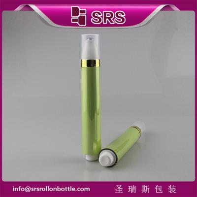 China AY-15ml metalized color airless plastic roll on bottle professional manufacturer for sale