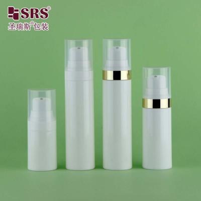 China 30ml 50ml Luxury Elegant PCR PP Eco-friendly Material Toothpaste Bottles Airless Pump Bottle 15ml for sale