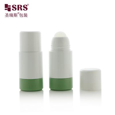 China 50ml 75ml Replaceable PCR PP Recycled Eco-friendly Roller Bottle Deodorant Roll On Packaging for sale