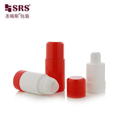 China Replaceable Customization Empty Skincare Deodorant Gel Solid Color Roller Bottle for sale