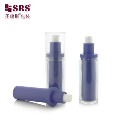 China 30ml 1 oz Empty Custom Injection PET Double Wall Replaceable Airless Pump Lotion Bottle for sale