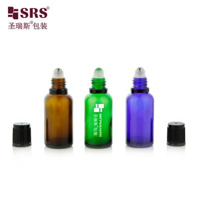 China Pintura Personalizar el color Botella de vidrio de rodillo Capacidad 5ml 10ml 15ml 20ml 30ml 50ml 100ml en venta