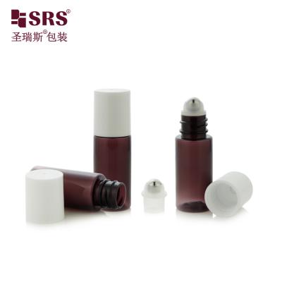 China Pocket Size Nude Color Plastic Injection Blowing Custom Solid Color Anti-itch Liquid 15ml Roll Bottle for sale