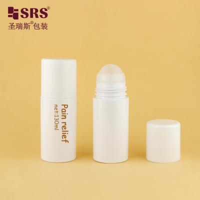 China Plastic Ball Green Plastic Roll-On Bottle For Deodorant Gel Resistant Recyclable for sale