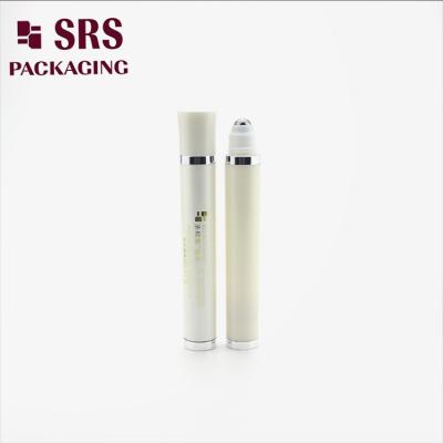 China 10ml white luxury vibrating roll on serum massage bottle empty for sale