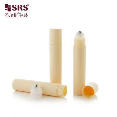 China RPP-20ML Nude Inject Customization Round Shape Roller Steel Ball Massage Antiperspirant Gel Roll On Bottle Applicator for sale