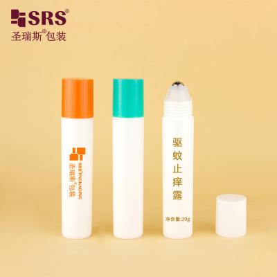 China RPP-20ML Glossy Matte Finished In Mold Economical Injection Custom Color PP PCR Eco-friendly Rolll-On Design Leak Proof Bottle for sale