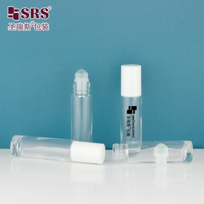 China BLPM-10ML Transparent Mold Glass Roll On Bottle For Nail Oil Massage No Leakage Applicator for sale