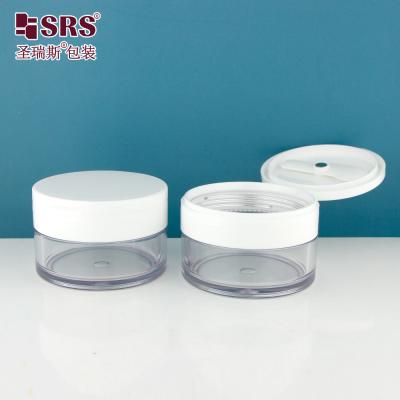 China PETG003 PETG-materiaal Flip Cap Plastic Jar Aanpassing Duidelijke transparante container voor body scrub Te koop