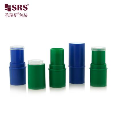 China D051 6g Frosted Plastic ABS Material Round Shape Stick Container Tube Top Filling Lip Balm Bottle for sale