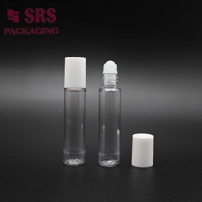 China PET-8ml plastic transparent roller ball bottle for lip gloss perfume empty for sale