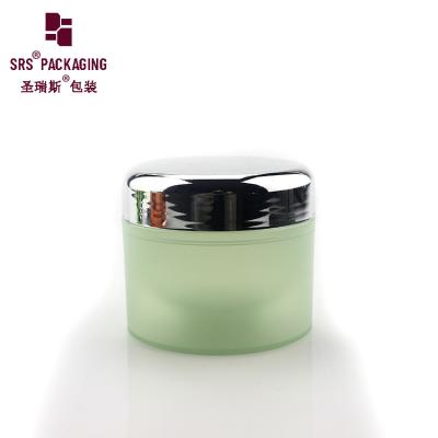 China glasgroene container cosmetische crème plastic deksels voor pot Te koop