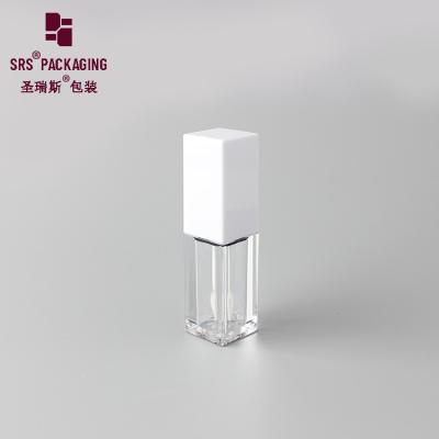 China 7ml clear transparent injection plastic skin care mini lip gloss tube for sale