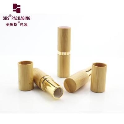 China luxury high end printed logo custom bamboo natural empty lipstick tube for sale