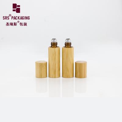 China 5 ml Mini-organische natürliche ätherische Öle leere Glasflasche Bambuskappe zu verkaufen