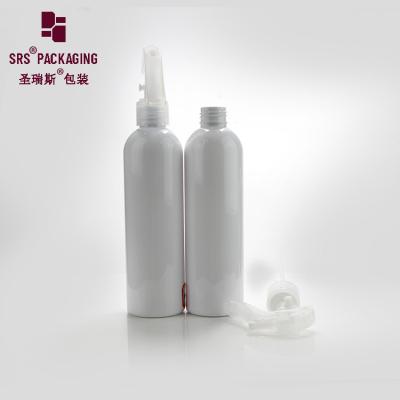 China injection white color boston round squeeze mist spray plastic bottle pet for sale